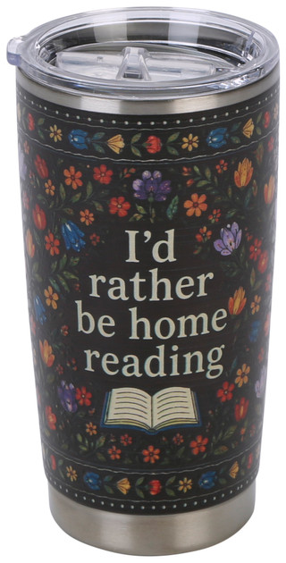 Thumbnail 1: Meteor I'd Rather Be Home Reading Insulated Tumbler  