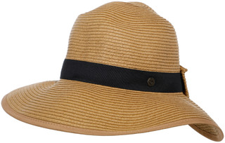 Thumbnail 2: PONYFLO Women's Wide Brim Ponytail Straw Sun Hat 