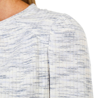 Thumbnail 1: ZAC AND RACHEL Women's Petite Long Sleeve Crew Neck Ribbed Top  