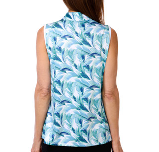 Thumbnail 1: COURT HALEY Women's Active 1/4 Zip Neck Tank Top 