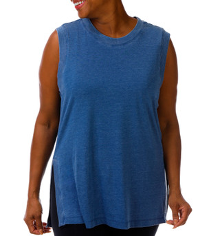 Thumbnail 3: Brisas Plus Sleeveless Acid Jersey Tunic Top 