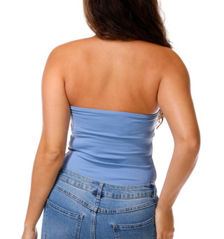 Thumbnail 1: SINCERELY JULES Juniors Sleeveless Tube Bodysuit 