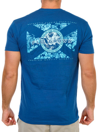 Thumbnail 1: FloGrown Men's Short Sleeve Florida Flag Graphic Tee 