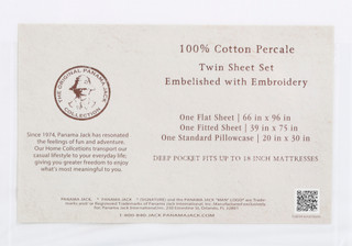 Thumbnail 8: Panama Jack Embroidered Palm Tree Sheet Set 