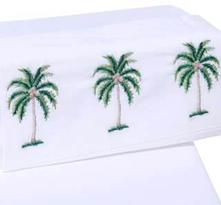 Thumbnail 11: Panama Jack Embroidered Palm Tree Sheet Set 