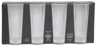 Thumbnail 1: Core Home Clear Ribbed Shot Glass Set - 4 Piece 