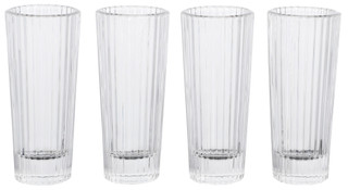 Thumbnail 2: Core Home Clear Ribbed Shot Glass Set - 4 Piece 