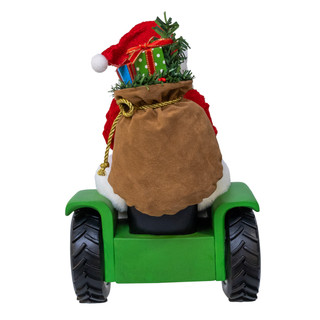 Thumbnail 3: John Deere Kurt Adler 13.7 in. John Deere Santa On Tractor Table Piece 