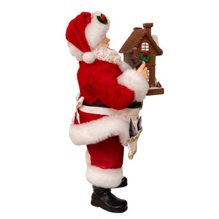 Thumbnail 3: Hershey's Kurt Adler 10.5. in. Hershey's Chocolate House With Santa 