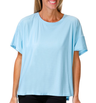 Thumbnail 2: Brisas Women's Linear Knit Boxy Tee 