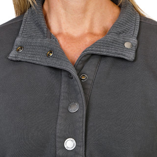 Thumbnail 3: C&C California Women's Long Sleeve Sunwashed Marley Snap Henley Sweater  