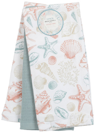 Thumbnail 1: Colordrift Ocean Essence Kitchen Towel Set - 3 Piece 