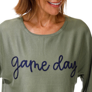 Thumbnail 3: ADRIENNE VITTADINI Women's Short Sleeve Game Day Top 