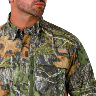 Thumbnail 3: Mossy Oak Men's Long Sleeve Camo Guide Shirt  