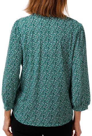 Thumbnail 2: Adrianna Papell Women's 3/4 Sleeve Print Tie Neck Top 