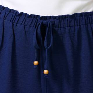 Thumbnail 3: Soho Women's Pull On Drawstring Pleated Hem Capris 