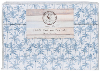 Thumbnail 2: Panama Jack Blue Palm Print Sheet Set 