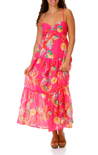 Thumbnail 3: Crystal Doll Juniors Cutout Printed Maxi Dress 