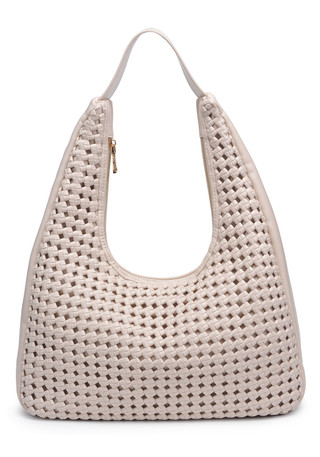 Thumbnail 1: Moda Luxe Woven Hobo Handbag 