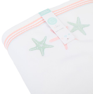 Thumbnail 1: Caro Home Starfish Coast Embroidered Bath Towel 