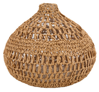 Thumbnail 1: Global Decor Collective 10x8 Natural Glass Decorative Vase Home Accent 