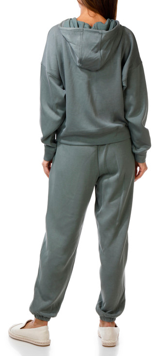 Thumbnail 3: 90 Degree 2 Pc Women's Long Sleeve Softlite Fleece Hoodie Jogger Set  