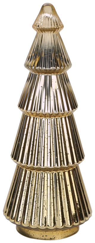 Thumbnail 2: DIAMOND STAR 21.5 Mercury Glass Christmas Tree Decor  