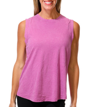 Thumbnail 3: Brisas Women's Sleeveless Crew Neck Washed Tank 