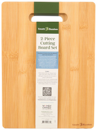 Thumbnail 2: Totally Bamboo 2-Piece Bamboo Cutting Board Set 