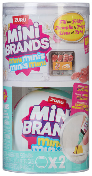 Thumbnail 3: Zuru Mini Brands Fill the Fridge Minis - 2 Pack 