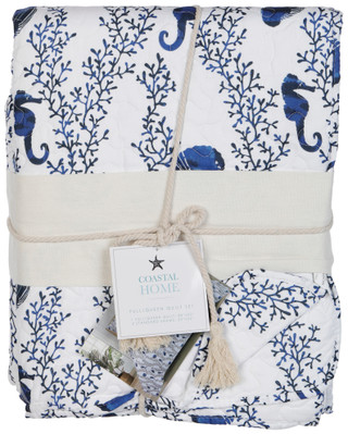 Thumbnail 1: Coastal Living Raine Quilt Set 