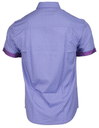 Thumbnail 2: Nick Graham Men's Circle Dots Short Sleeve Sport Shirt 