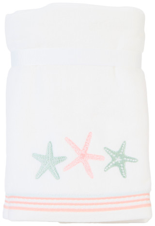 Thumbnail 1: Caro Home 2-Pack Starfish Embroidered Hand Towels 