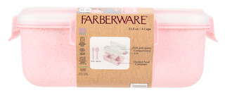 Thumbnail 2: Farberware Two-Compartment Wheat Straw Bento Box 