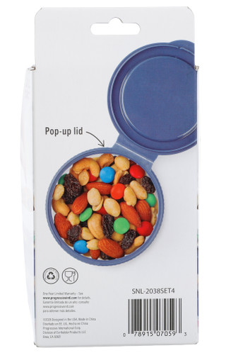 Thumbnail 2: Progressive 4 Pk SnapLock Pop-Up Snack Containers  
