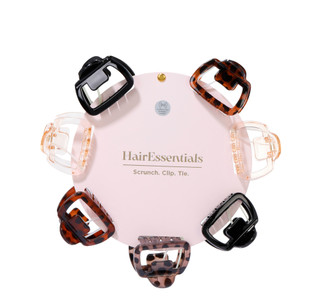 Thumbnail 1: Hair Essentials 7 Pk Mini Hair Claw Clips 