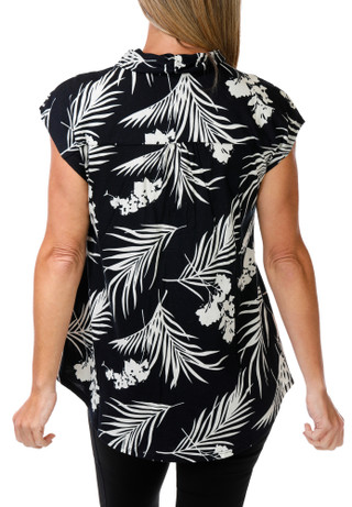 Thumbnail 2: Grace Women's Sleeveless Floral Print Top  