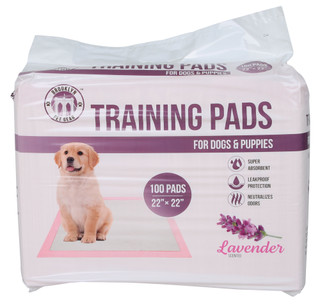 Thumbnail 1: Brooklyn Pet Gear 100 Ct Lavender Scented Training Pads for Dogs & Puppies 