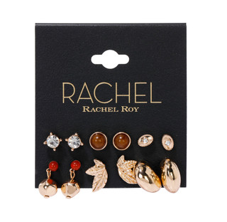 Thumbnail 1: RACHEL ROY 6 Pk Stud & Huggie Earrings 