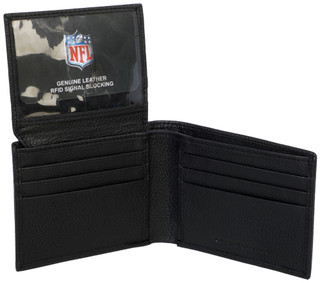 Thumbnail 2: NFL Men's Jacksonville Jaguars Debossed Bifold Leather Wallet 