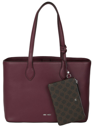 Thumbnail 1: NINE WEST Vionette Large 3 Section Tote with Zippered Pouch 