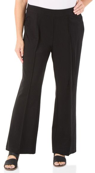 Thumbnail 1: Zac & Rachel Women's Plus Flare Leg Compression Pull On Pants 