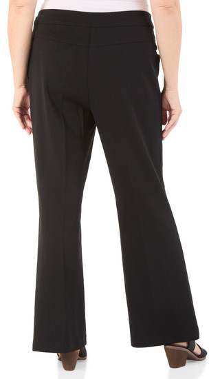 Thumbnail 2: Zac & Rachel Women's Plus Flare Leg Compression Pull On Pants 
