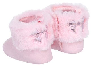 Thumbnail 2: Little Me Baby Girls Fuzzy Boots 