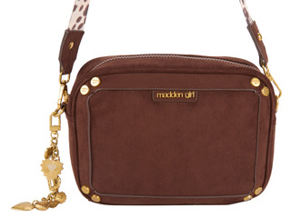 Thumbnail 1: Madden Girl Charm Suede Camera Crossbody Bag 