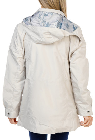 Thumbnail 2: Nicole Miller New York Women's Hooded 2 Pocket Anorak with Zipper & Snaps 