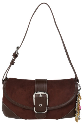 Thumbnail 1: Madden Girl Women's Suede Crossbody Purse w/ Charms  