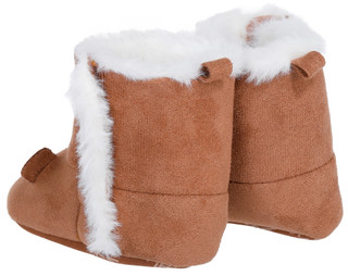 Thumbnail 2: Little Me Baby Girls Fuzzy Bear Boots 