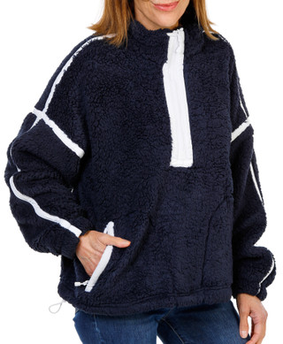 Thumbnail 1: HARMONY & BALANCE Women's Full-Zip Long Sleeve Sherpa Jacket 