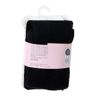 Thumbnail 2: Capelli New York Baby Girls 2 Pk Cotton Tights 